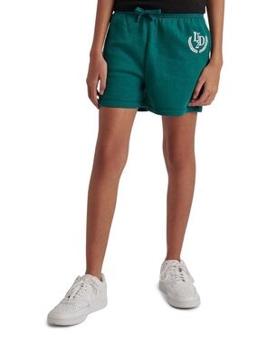 Limited Too Teal Drawstring Athletic Shorts with White Logo